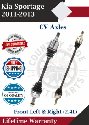 Nuevos ejes CV delanteros OE para Kia Sportage 2011-2013 2,4 L garantía de por vida Foto 1 de 4