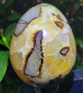 Natural Septarium Septarian Dragon Egg UV Crystal Sphere Reiki Specimen, 638g - Picture 1 of 13