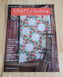 Craft of Quilting HOLIDAY PREVIEW CATALOG Quilting ©2015 - Picture 1 of 2