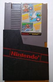NES Super Mario Bros/Duck Hunt/Track Meet Authentic Working W/ Nintendo Case!