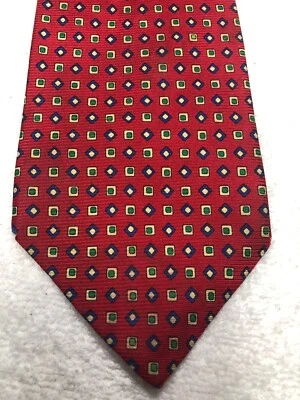 RALPH LAUREN CORBATA HOMBRE ROJO CON VERDE AZUL BEIGE 3,75 X 59 Foto 1 de 4