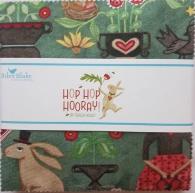 "¡Hop Hooray!" por Teresa Kogut para apilador Riley Blake 5", 42 precortes Foto 1 de 2