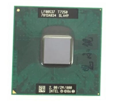 Intel Core 2 Duo T7250 2.0 GHz SLA49 Dual-Core Socket 478 Laptop Processor CPU - Image 1 of 2