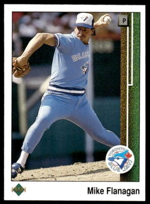 Mike Flanagan 1989 Upper Deck #385 Toronto Blue Jays - Image 1 of 2