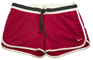Nike The Athletic Dept Womens Shorts Sz S Red White Black Mesh Drawstring - Picture 1 of 11