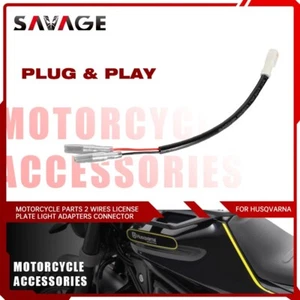 For Husqvarna Vitpilen Supermoto 701 Norden 2Wires License Plate Light Connector - Picture 1 of 7