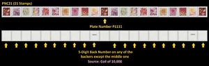 US 5982-5991 5991a Dahlias F PNC21 P1111 5d back # (inside vial) MNH 2025 - Picture 1 of 4