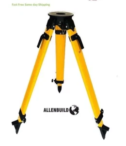 SURVEYING FIBER GLASS Tripod Round head Heavy Duty Sokkia Leica Topcon Style - Picture 1 of 4