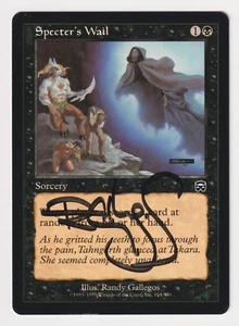 Signed Specter's Wail Proof MP Mercadian Masques Artist Randy Gallegos MTG AP! - Picture 1 of 2