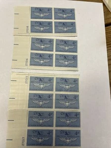 Scott Stamp # 1185, NAVAL AVIATION 50TH ANNIVERSARY,  Plate 4 Blocks of 4  MNH - Picture 1 of 1