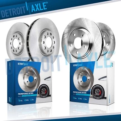 321mm Front and 315mm Rear Disc Brake Rotors Kit for Chevy Camaro Cadillac CTS - Image 1 of 4