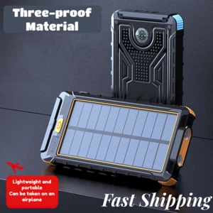 Cargador portátil USB súper potente impermeable banco de energía solar para teléfono celular - Imagen 1 de 19