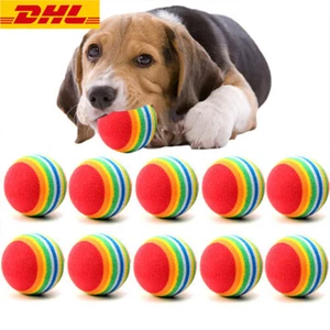 EVA Mascotas Perros Masticar Pelota Juguete Arco Iris Gato Perro Mascotas Productos Entrenamiento Juego 10 PIEZAS - Imagen 1 de 11