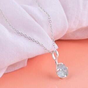 Natural Raw Aquamarine Gemstone Pendant Dainty Necklace Healing Gemstone Jewelry