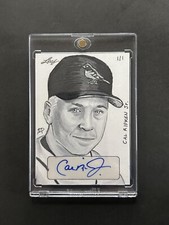Cal Ripken Orioles 2014 Pop Century 1/1 Auto Original Art Card Matthew  Amor Art