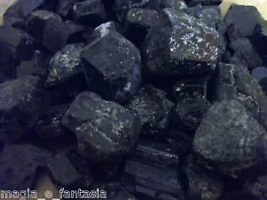 Raw Black Tourmaline Mis.LARGE No Negativity Electrosmog QUARTZ CHAKRA MAGIC - Picture 1 of 1