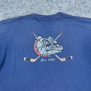Hanes T-Shirt Herren Gr. XL Navy CU Hockey Grafik Sport Team Vintage - Bild 1 von 9