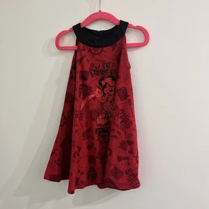 Disney Parks Girls Red Dress Minnie Mouse Pirates of Caribbean XXS Glitter Bling - Picture 1 of 13