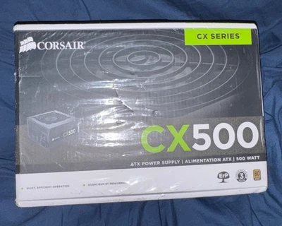BRAND NEW SEALED Corsair CX500 ATX Power Supply 500W CP-9020047-NA - Image 1 of 4