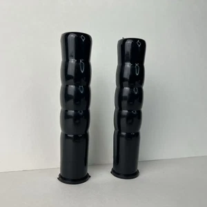 VINTAGE SCHWARZE GRIFFE 3/4" ID. 4-1/2" LANG PASSEND FÜR MURRAY HUFFY SEARS ANDERE NOS - Bild 1 von 6