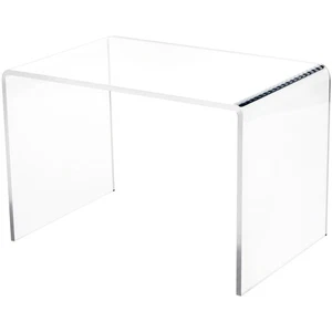 Plymor Clear Acrylic Small Rectangular Display Riser, 7" H x 10.5" W x 7" D - Picture 1 of 3