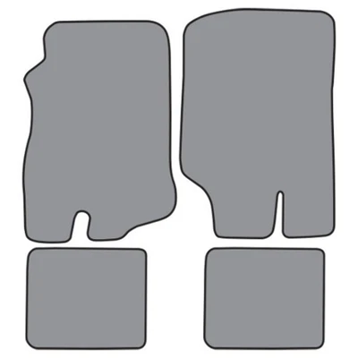 Alfombrillas para Jeep CJ5 1976-1983 (FM197F FM18R) Cutpile 4 piezas Foto 1 de 4