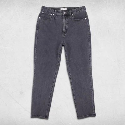 Madewell The Curvy Perfect Vintage Jeans Womens 30 Black Straight Leg Minimalist - Image 1 of 4