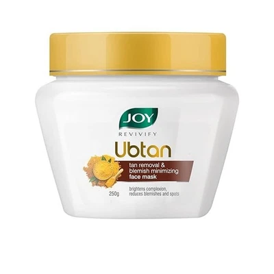 Joy Ubtan Tan Removal Face Pack (250gm) | Detan Pack con arcilla de caolín, sandalwoo Foto 1 de 4