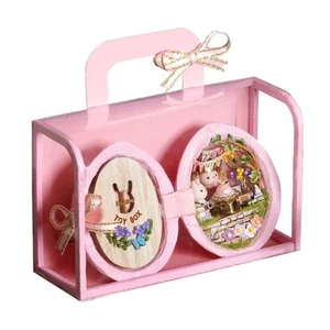 Mini Cute Seed DIY casa de muñecas hecha a mano modelo en miniatura - estilo fiesta - rosa - Imagen 1 de 2