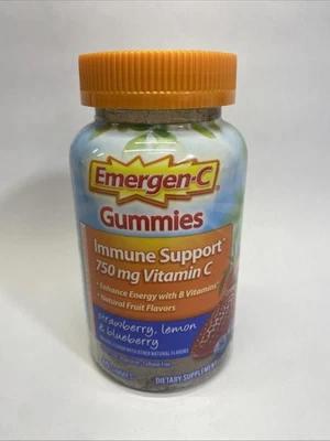 Emergen-C Immune Support 45 Gummies Strawberry Lemon Blueberry 750mg Vitamin C - Image 1 of 4