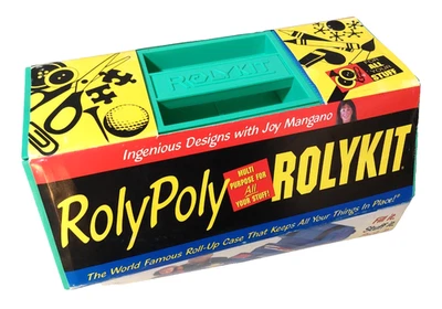 New! Rolypoly Rolykit GREEN Organizer Roll-Up Arts Crafts Fishing Storage S-8 - Image 1 of 4