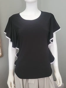 Prospect Blvd Damen Größe Medium schwarz & weiß Bluse Stretch bequem... - Bild 1 von 9