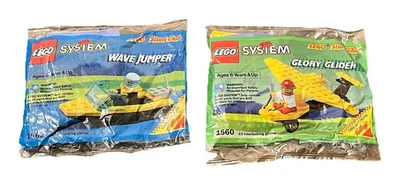 Lego System Stunt Club Wave Jumper 1562 & Glory Glider 1560 New Sealed Complete - Image 1 of 4