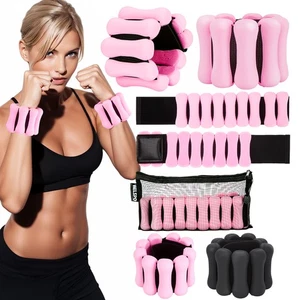 Adjustable Ankle Wrist Weights 2lb Set Silicone Wearable for Exercise Pilates - Picture 1 of 12