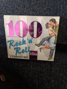 100 Rock And Roll Hits 4 COMPACT DISCS SEALED BRAND NEW - Picture 1 of 2