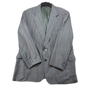 Vintage L.L. BEAN Mens 44R Gray Plaid Blazer Sport Coat Made in USA - Picture 1 of 10