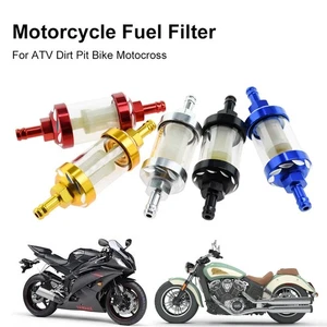 Aluminum Glass Off-Road Parts Gasoline Oil Accessories 8mm Fuel Filter - Picture 1 of 9