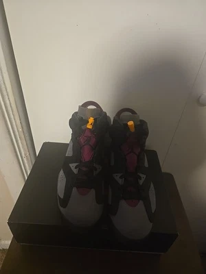 Jordan 6 Retro Hombre Negro Burdeos Tenis CT8529-063 Foto 1 de 4