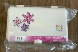 Caboodles® White Flower Power Take It™ Touch Up Tote Brand New - Picture 1 of 6