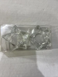 Star Shaped Tea light Votive/Candle Holders - Set Of 2- - Picture 1 of 3