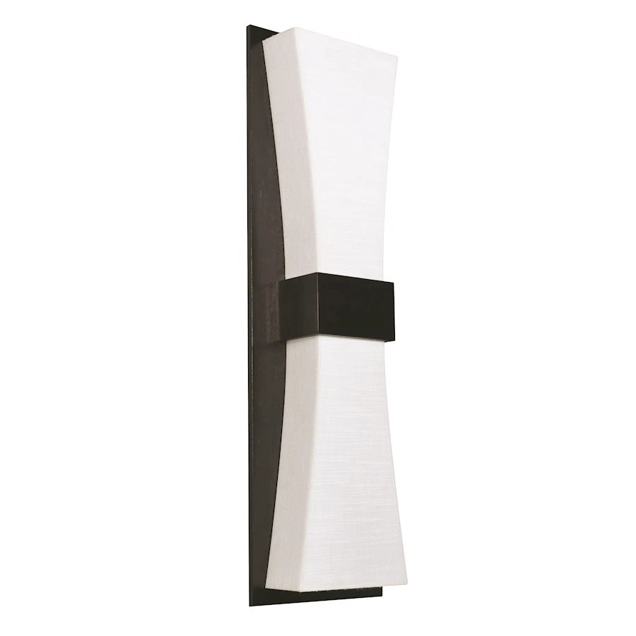 AFX Lighting Aberdeen LED Sconce, Espresso/Linen White - ADS051914LAJUDES-LW - Image 1 of 1