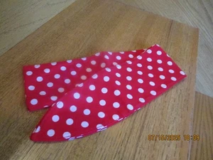 Rosie the Riveter Headband Wrap Scarf 3" wide red polka dot *shipping included!" - Picture 1 of 3