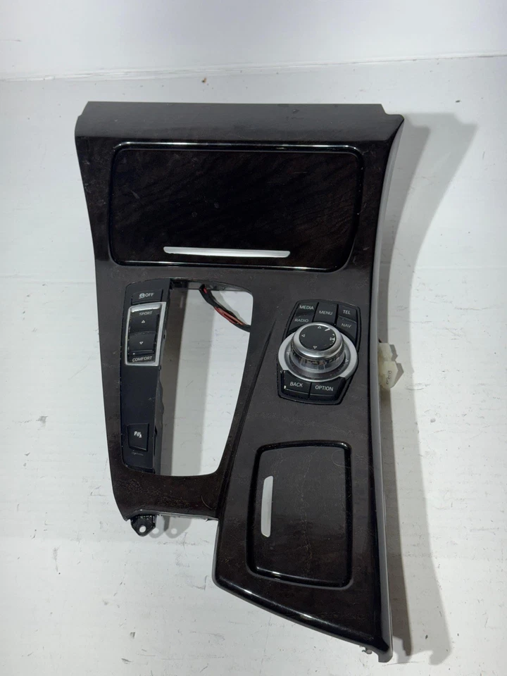 BMW F10 serie 5 2011-2016 consola central palanca de cambios portavasos bisel de ajuste OEM Foto 1 de 4