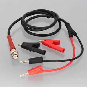 Miniatura Alto Voltaje MHV Macho a Apilable Banana 58mm Clips Cable RG58 2~6FT - Imagen 1 de 7