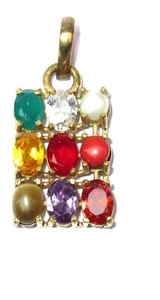 Navratan Pendant Navaratna Pendant 200% 9 Real Stone - Picture 1 of 1