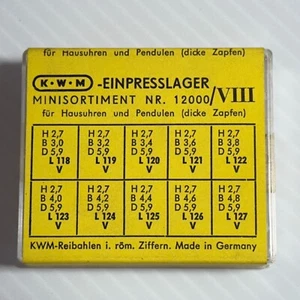 KWM Clock Bushings Bushes Assortment 100 Pieces NR 12000 VIII - Made in Germany - Picture 1 of 2