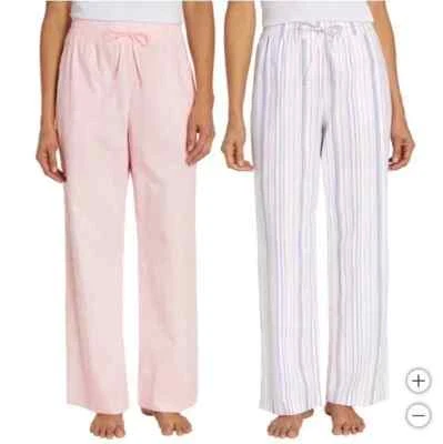 Nuevo paquete de 2 pantalones de pijama Gap para mujer, rosa mediano Foto 1 de 4