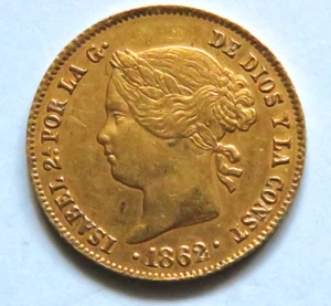 Philippines. 1862 Gold 4 Pesos.. gVF - Trace Lustre - Imagen 1 de 2