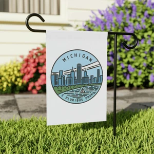 Michigan State Flag Garden & House Banner in Two Sizes - Picture 1 of 11