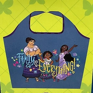 Disney Encanto Large Reusable Bag Blue Shopping 23 x 16.5 holds 4 grocery bags - Picture 1 of 6